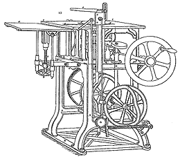 Machine à plier, piquer et mettre en presse les brochures